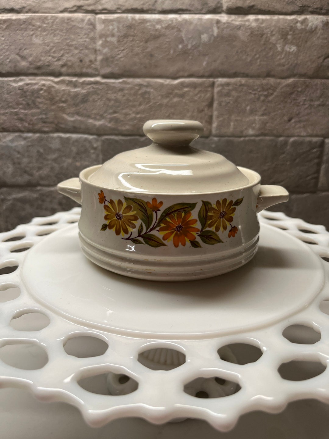 CAPRI Bake Serve N Store Stoneware Covered Casserole Crock Etsy