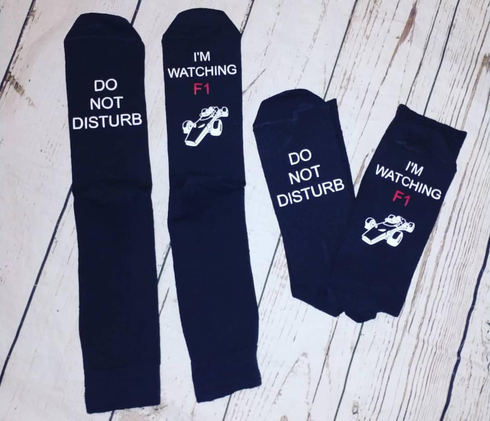 Do Not Disturb I'm Watching F1 Socks Etsy