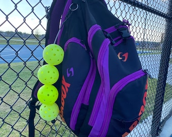 PICKLEBALL BALL HOLDER, The Pickleball Stringer, Pickleball Bag Holder, Pickleball Gift Ideas, Unique Pickleball Gift