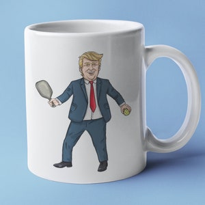 Funny Donald Trump Pickleball Mug | Make Retirement Great Again | Pickleball Gag Gift | Fathers Day Present