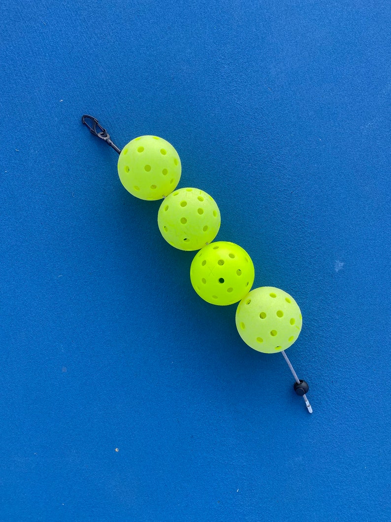 PICKLEBALL BALL HOLDER, the Pickleball Stringer, Pickleball Bag Holder