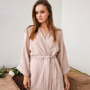 Women's cotton wrap robes 2025