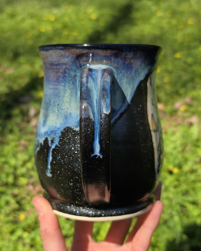 Brainrot Mushroom Mug and Spoon Rest, mushroom lover gift for sister, therapist appreciation gift for friend, neuroscience graduation gift image 5