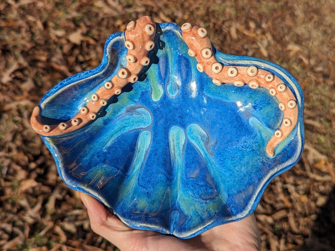 Ceramic Octopus Tentacle Tray and Bowl Etsy