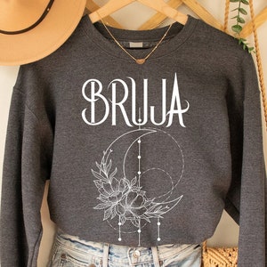 Bruja Sweatshirt, Bruja Shirt, Halloween Latein Chingona Shirt, Bruja Hexe für Herren und Frauen Shirt, Chingona T-Shirt, Familie passendes Shirt