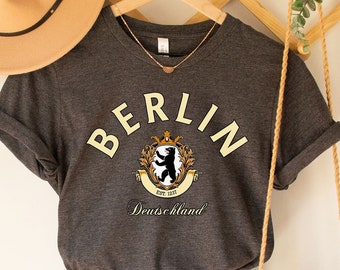 Camiseta de Berlín, Camiseta de Berlín, Camiseta de la ciudad, Regalo de Berlín, Camiseta de Alemania, Camiseta de Alemania, Camiseta de la capital de Alemania, Berlín