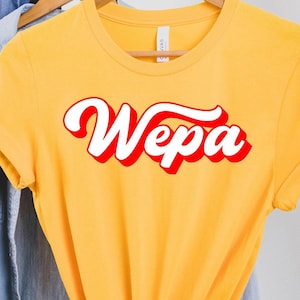 Camiseta Wepa, camiseta de Puerto Rico, camiseta puertorriqueña, refranes puertorriqueños, camiseta boricua, camiseta bilingüe, camiseta latina, español divertido