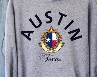 Austin Hoodie, Austin Texas Shirt, Austin Geschenk, Austin T-Shirt, Austin Haus, Austin Urlaub, USA Staaten Shirt