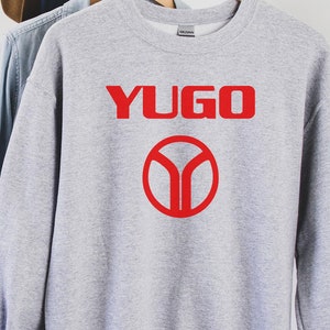 Yugo Sweatshirt, Yugo-Shirt, Jugoslawien-T-Shirt, Serbien Kragujevic, Oldtimer, Retro-Klassiker, Vintage sfrj, Retro-T-Shirt
