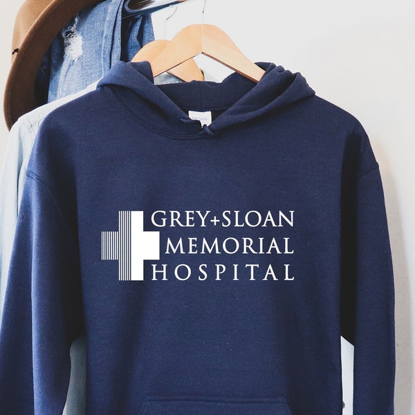 Grey's Anatomy Hoodie,Grey Sloan Memorial Hospital Shirt, Greys Anatomy Shirt, Meredith Grey Shirt, Derek Shepherd
