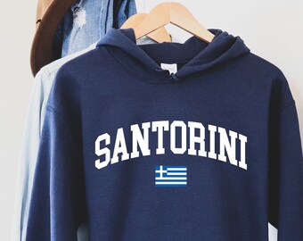 Santorini Hoodie,Greek T-shirt, Funny Greek T-shirt, Greek Gift, Greece T-shirt Greece flag shirt, Greece sweatshirt,Greek