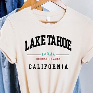 Lake Tahoe Tee, , Lake Tahoe Shirt, Lake Tahoe T Shirt, Nevada Graphic Tee, California Vacation Shirts, Lake Tahoe trip