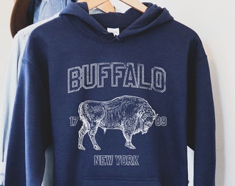 Buffalo Hoodie,buffalo Sweatshirt, Buffalo Shirt, Retro 1970's