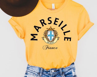 Marseille Tee,Marseille Shirt,Marseille T-Shirt, Marseille Gift, Moving To Marseille, French Gift, Marseille fan