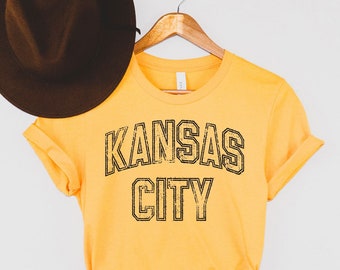 Kansas City TeeKansas Football, Kansas City T-shirt, Missouri Shirt, Football Tee, Kc Shirt, Game Day Tee, Kc Cheerleader T-shirt,