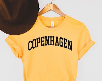Copenhagen Tee, Copenhagen, Kobenhavn Tee, Copenhagen tshirt, Copenhagen Crewneck, Copenhagen Shirts, Copenhagen Gifts