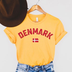 Denmark T-Shirt, Dänemark Shirt, Dänisch T-Shirt, Dänisch Shirt, Dänisches T-Shirt, Dänemark T-Shirt, Dänische Flagge Shirt, Skandinavisch