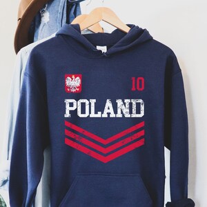 Polen Hoodie, Polen T-Shirt, Polen Flagge, Polen Hemd, polnisches Hemd, polnisches Geschenk, Polska Hemd, Polen-WM-T-Shirt, Polen-Jersey