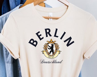 Camiseta de Berlín, camiseta de Berlín, camiseta de Berlín, camiseta de la ciudad, regalo de Berlín, camiseta de Alemania, camiseta de Alemania, camiseta de la capital de Alemania, Berlín