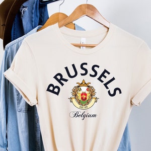 Brussels Tee,Brussels Belgium, Brussels shirt, Belgium trip, Belgium Capital Baggy Sweatshirt, Soft and Comfortable