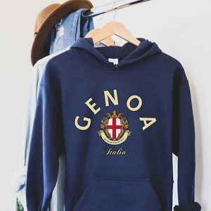 Genoa Hoodie,Genoa Italia, Genoa shirt, Genoa trip, Genoa fan tshirt, Genoa Italy, Genoa trip, Italy Shirt, Italy T-Shirt,