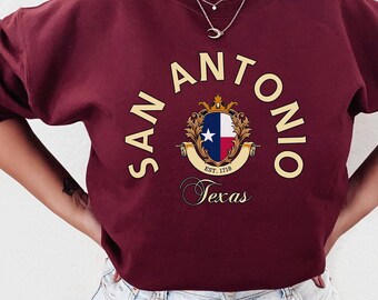 Sudadera de San Antonio, camiseta de San Antonio, Texas, regalo de San Antonio, camiseta de San Antonio, casa en San Antonio, vacaciones en San Antonio, estados de EE. UU.