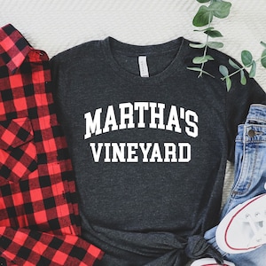 Distressed Martha's Vineyard Shirt, Basic Vintage College T Distressed Martha's Vineyard Shirt, Basic Vintage College T