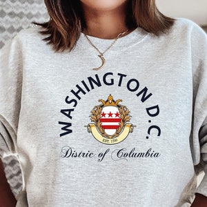 Sweatshirt Washington DC, shirt Washington D.C., shirt VS staten, shirt Washington D.C. Lover, shirt VS stad, shirt VS reizen, staat
