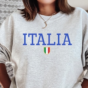 Sudadera con la bandera de Italia, camiseta con la bandera de Italia, camiseta con bloques de color de la bandera de Italia, camiseta con la bandera de Italia, camiseta con la bandera de Italia, camiseta con la bandera de Italia