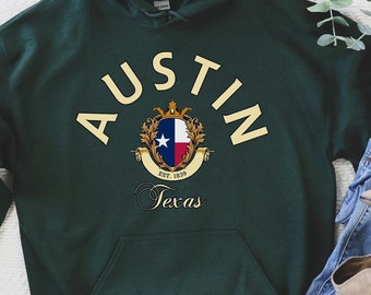 Austin Hoodie, Austin Texas Shirt, Austin Geschenk, Austin T-Shirt, Austin Haus, Austin Urlaub, USA Staaten Shirt
