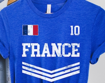 France Tee,France Home Soccer Jersey, Jersey France Home Shirt, France Shirt, Gift Fan Lovers France Football, personalized Jersey