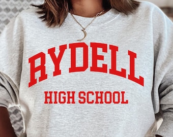 Rydell High School Sweatshirt,funny greese grease 70s 80s costume team cute outfit - womens mens gifts, greese movie,greese fan, greese gift