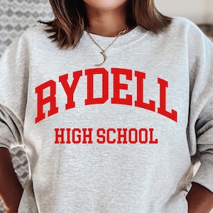 Rydell High School Sweatshirt,funny greese grease 70s 80s costume team cute outfit - womens mens gifts, greese movie,greese fan, greese gift