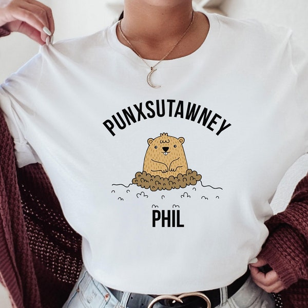 Punxutawney Phil Tee,Groundhog Day T Shirt - Punxsutawney Phil An Old Skool Hooligans Movie Classic, Groundhog day