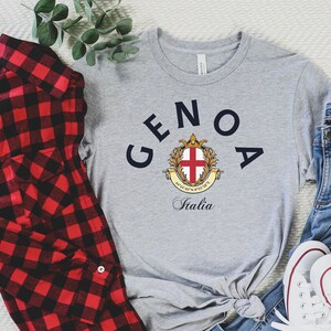 Genoa Tee,Genoa Italia, Genoa shirt, Genoa trip, Genoa fan tshirt, Genoa Italy, Genoa trip, Italy Shirt, Italy T-Shirt,