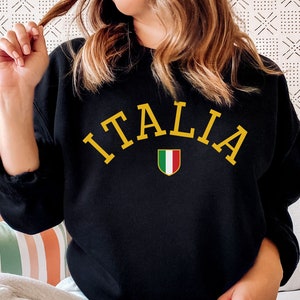Sudadera con la bandera de Italia, camiseta con la bandera de Italia, camiseta con bloques de color de la bandera de Italia, camiseta con la bandera de Italia, camiseta con la bandera de Italia, camiseta con la bandera de Italia