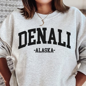 Denali Alaska Sweatshirt,Denali National Park Shirt, National Park, National Parks, National Park T Shirt, Retro National Park Tee
