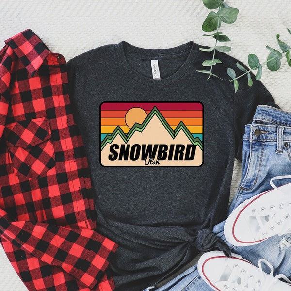 Snowbird Tee,Snowbird Utah Tee, Snowbird,Skiing Sweatshirt, Retro Ski Utah, Skier Gift, Vintage Shirt, Ski Park City