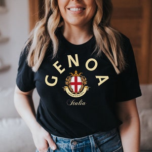 Genoa shirt,Genoa Italia, Genoa shirt, Genoa trip, Genoa fan tshirt, Genoa Italy, Genoa trip, Italy Shirt, Italy T-Shirt,