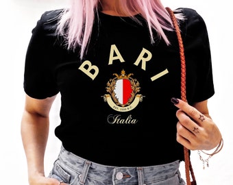 Chemise Bari, Bari Italia, chemise Bari, voyage à Bari, tshirt de fan de Bari, Bari Italie, voyage à Bari,
