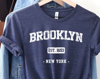 T-shirt Brooklyn, shirt Brooklyn, shirt Brooklyn Souvenir, shirt New York City, shirt Brooklyn, woonplaats Brooklyn, I Love Brooklyn Bridge