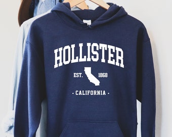 Hollister California RARE Hoodie Adult Black XL Unisex 