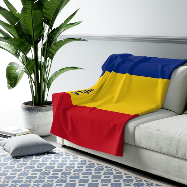 Romania Flag Blanket, Flag of Romania, Custom Romania Flag Blanket, Personalized Country Flag Gift, Name Blanket, Romania Gift, Romania