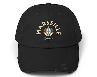 Marseille Distressed Cap,Marseille Shirt,Marseille T-Shirt, Marseille Gift, Moving To Marseille, French Gift, Marseille fan