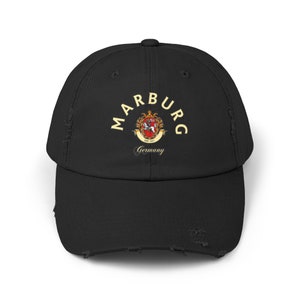 Marburg Distressed Cap,marburg shirt, Marburg gift, Marburg trip, Marburg Germany, Marburg German Home
