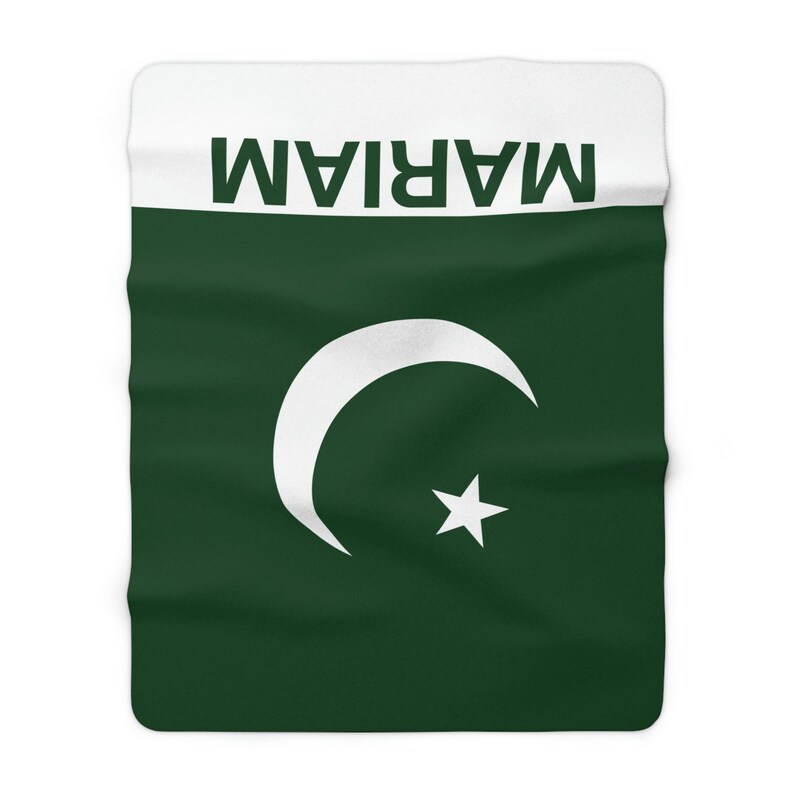 Pakistan Flag Blanketflag of Pakistan Blanket Customitalian Etsy