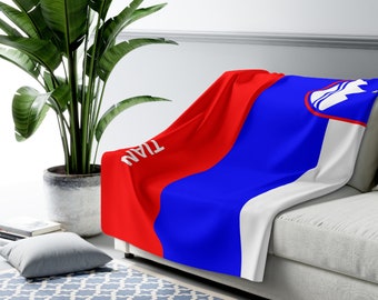 Slovenien Flagge Decke, Flagge von Slovenien, kundenspezifische Slovenien Flagge Decke, personalisierte Land Flagge Geschenk, Slovenien Name Decke, Slovenien