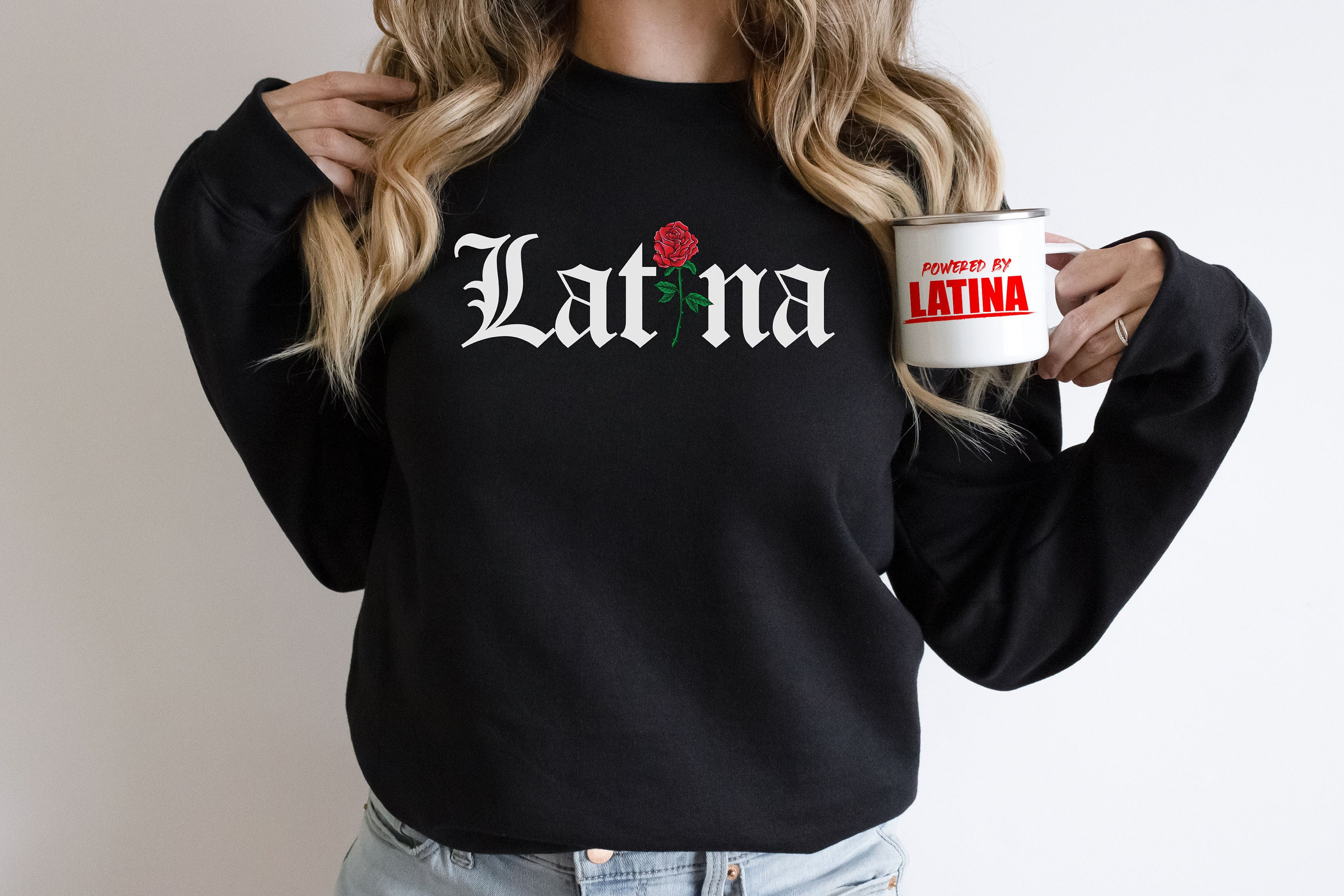 Latina Sweatshirt,Latina Shirt, Mexicana, Latina, Gift For Her, Educated AF T Shirt, Latina Shirts, Chula Shirt,spanish shirt,Latina
