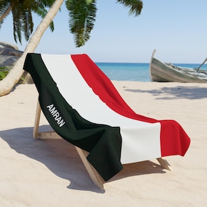 Jemen Strandtuch, Jemen Flagge Handtuch, Flagge von Jemen, Jemen Flagge Strandtuch, Jemen Land Flagge Geschenk, Jemen Handtuch, Jemen Geschenk