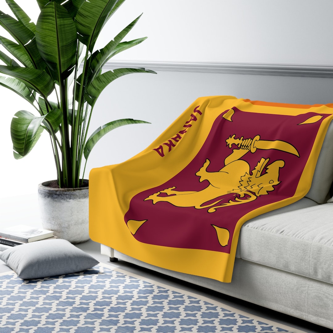 Sri Lanka Fleece Blanket,sri Lanka Flag Blanket, Flag of Sri Lanka